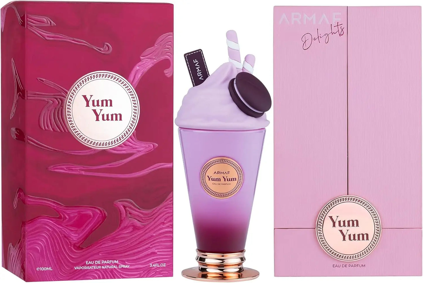 Armaf Delights Yum Yum EDP for Women 3.4oz / 100ml – Sweet Fruity Floral Long Lasting Perfume, Playful Feminine Fragrance Gift
