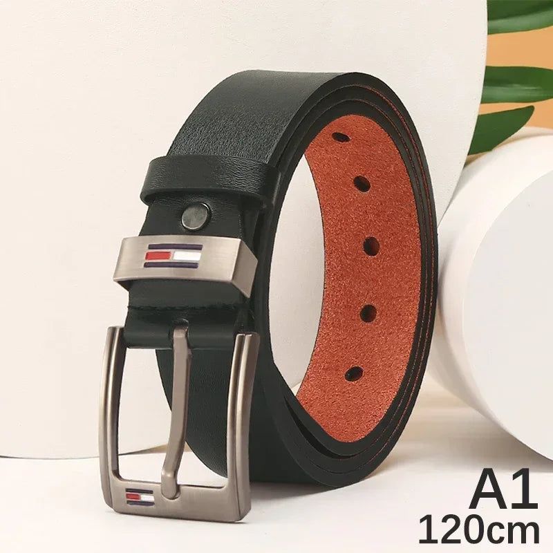 High Quality Men Belt Alloy Square