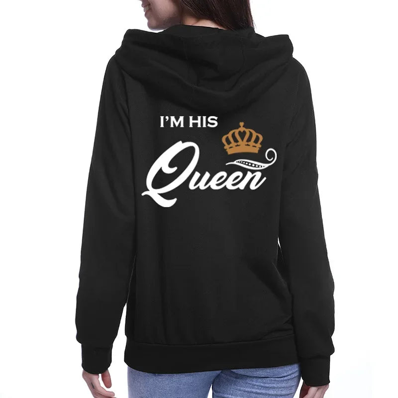 Her King or His Queen Lover Hoodies
