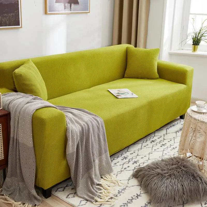 Adjustable Elastic Sofa Cover Armchair Protector Corner L Shape Stretch Slipcovers Couch Cover 1/2/3/4/5 Seater  For Living Room