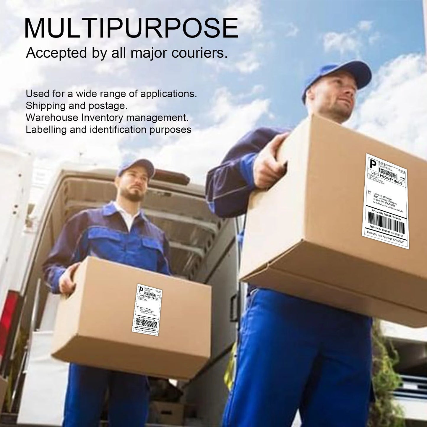 4"x6" inch Thermal Label Paper 100x150mm 100/500PCS For Thermal Shipping Labels DHL UPS Express Barcode