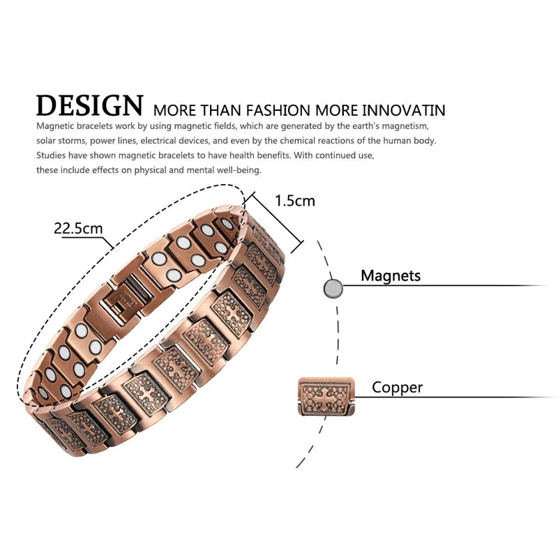 Pure Copper Bracelets For men