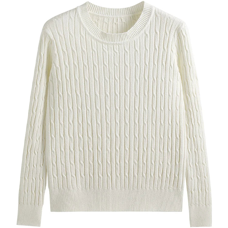 Women Cable-knit Thickening Sweater