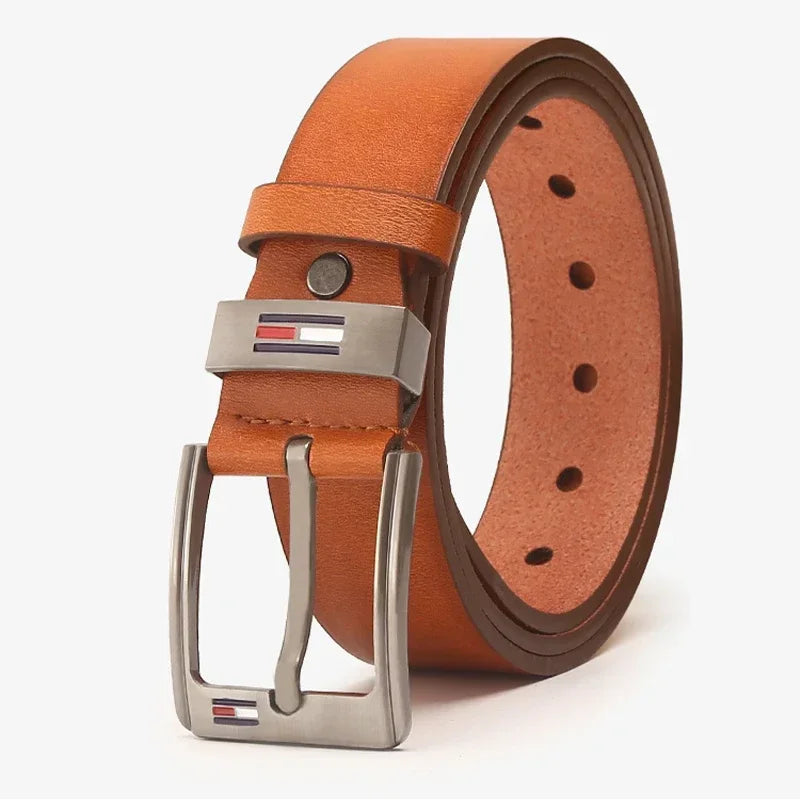 High Quality Men Belt Alloy Square