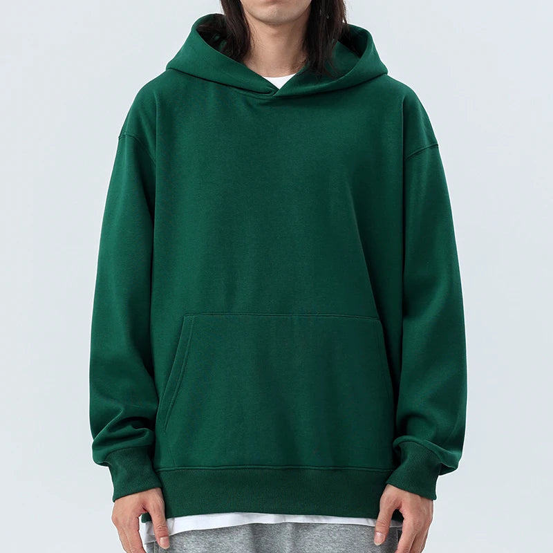 Men Thickened Tight Polar Fleece Pullover Hoodie Women Sweatshirt