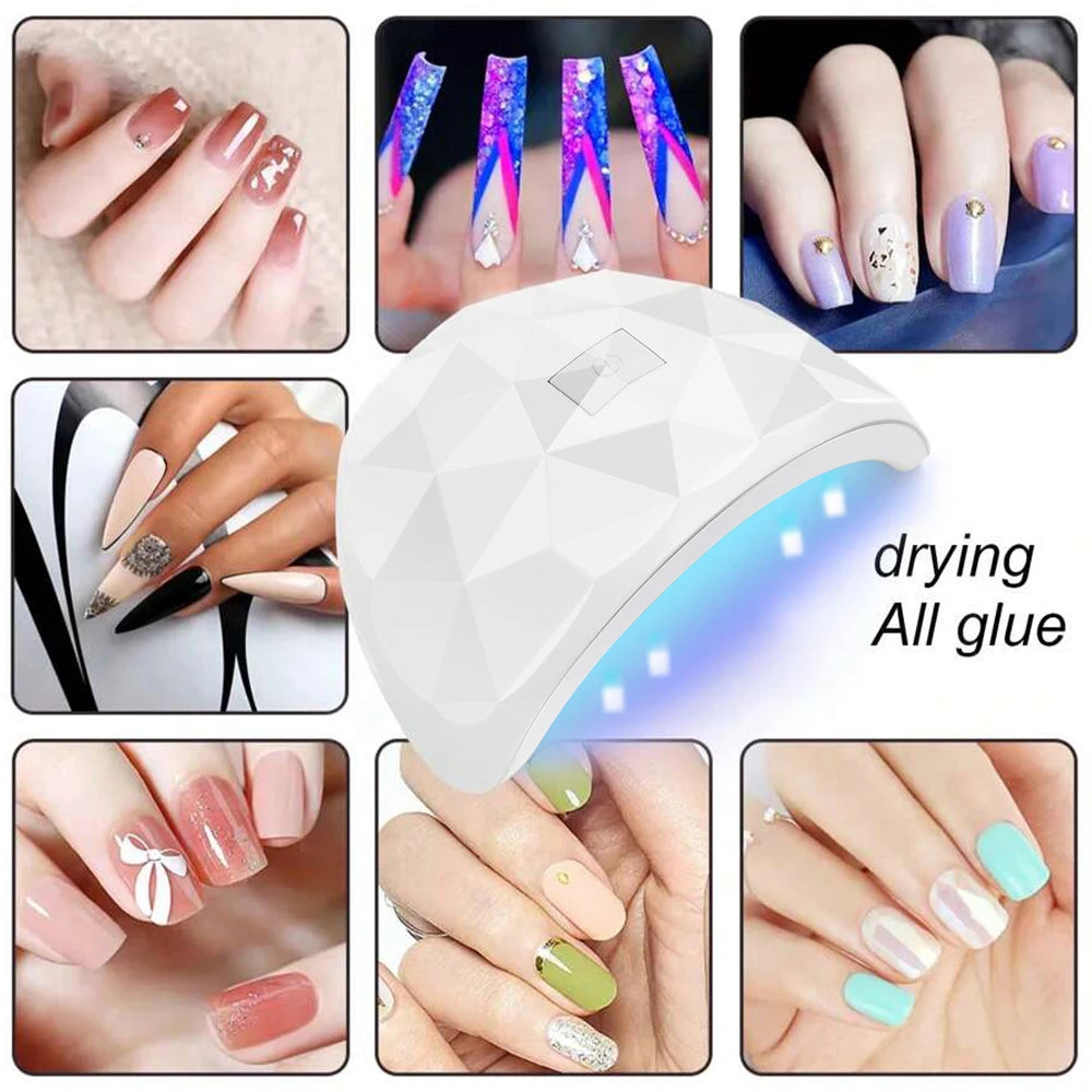 LULA Cabin UV LED Nail Gel Led Lamp for Nails Accessories Professional Material Nail Drying Lamp for All Manicure