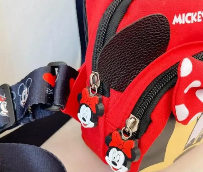 Disney 2024 New Fashion Mickey Cartoon Single Shoulder Crossbody Bag for Boys and Girls Cute Girls Coin Crossbody Bag