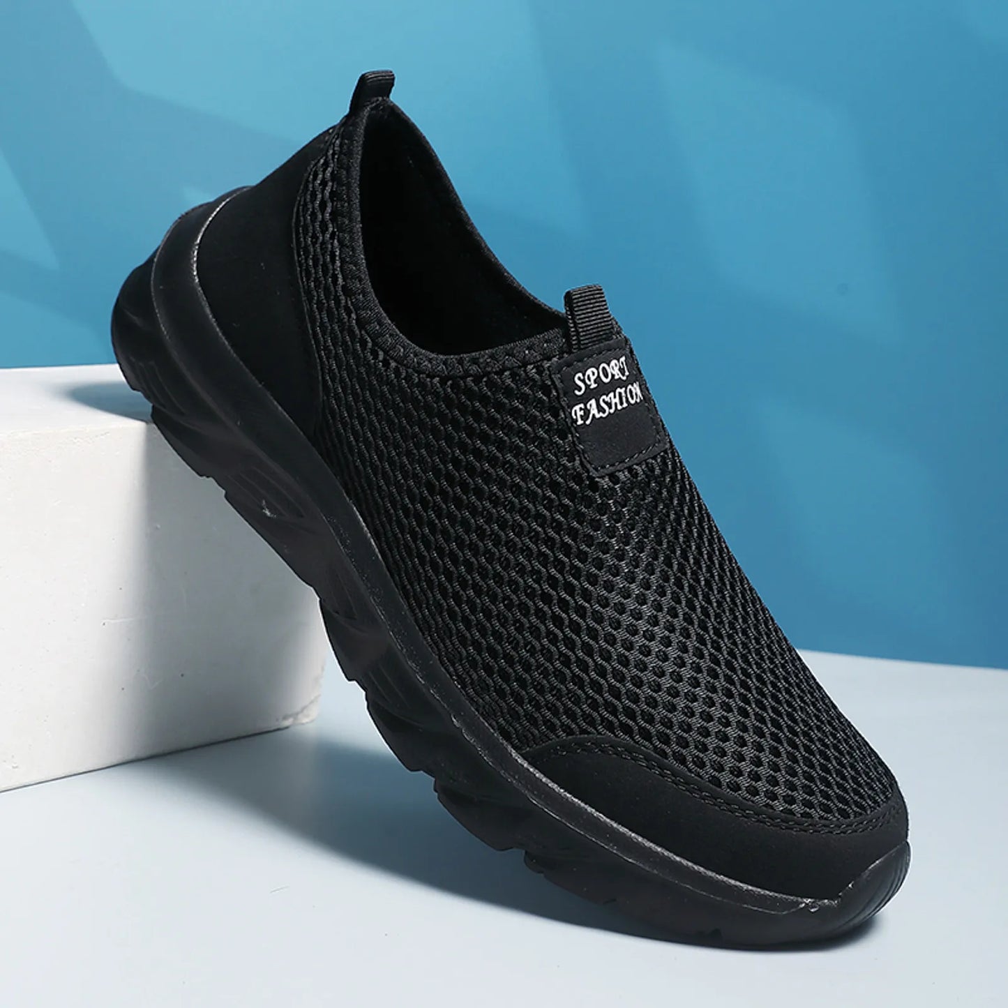 Simple Pure Color Mesh Breathable Comfortable Zapatillas Informales