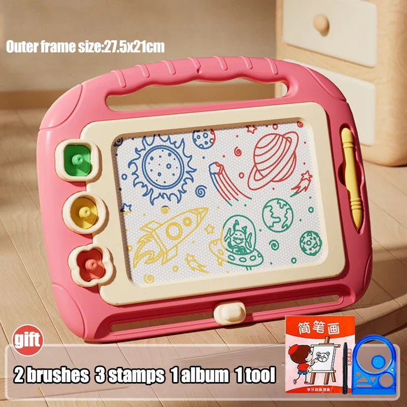 Children Cartoon Drawing Board Baby Puzzle Magnetic Writing Board Toy Graffiti Magnetic Drawing Board Montessori Toy for Kids