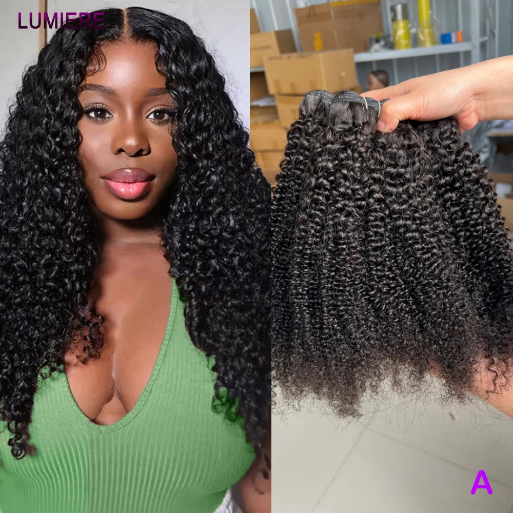 Afro Kinky Deep Curly Human Hair Bundle 100% Virgin Human Hair Unprocessed Hair Extension Top Quality Wholeasle 18A Double Weft