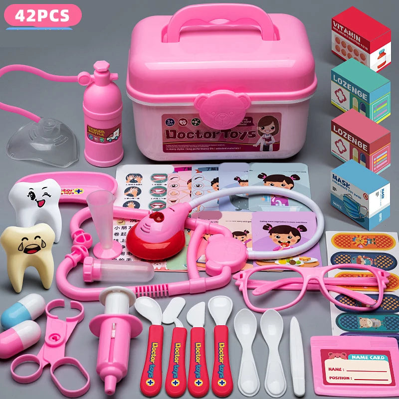 Children Doctor Play Set Simulation Nurse Toy Doctor Accessories for Kids Home Play