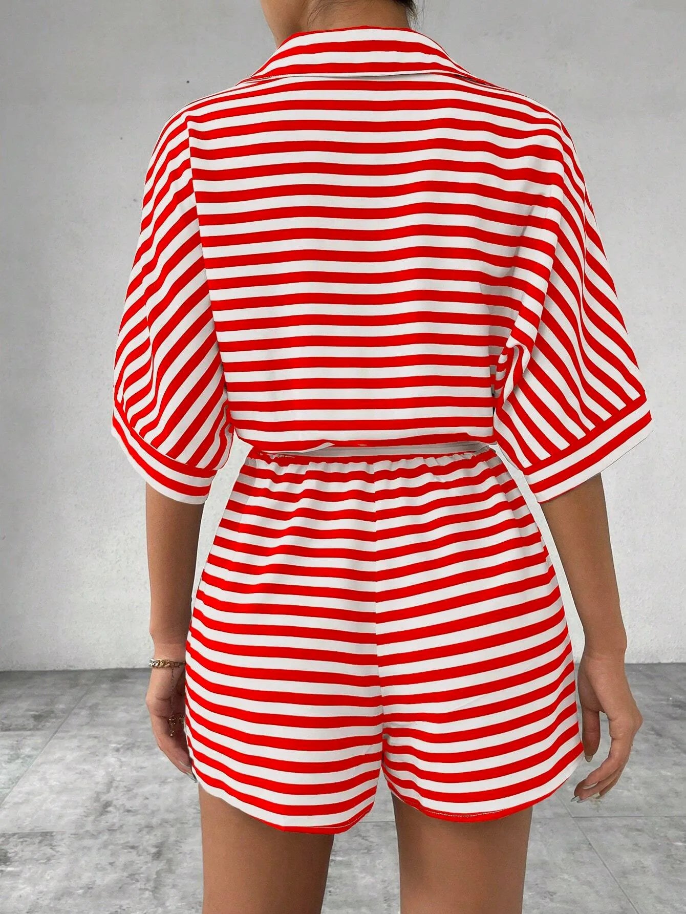 Shirt Top+ Shorts 2-piece Sets Woman