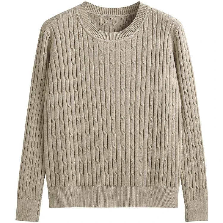 Women Cable-knit Thickening Sweater