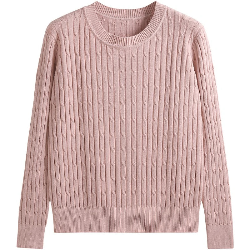 Women Cable-knit Thickening Sweater
