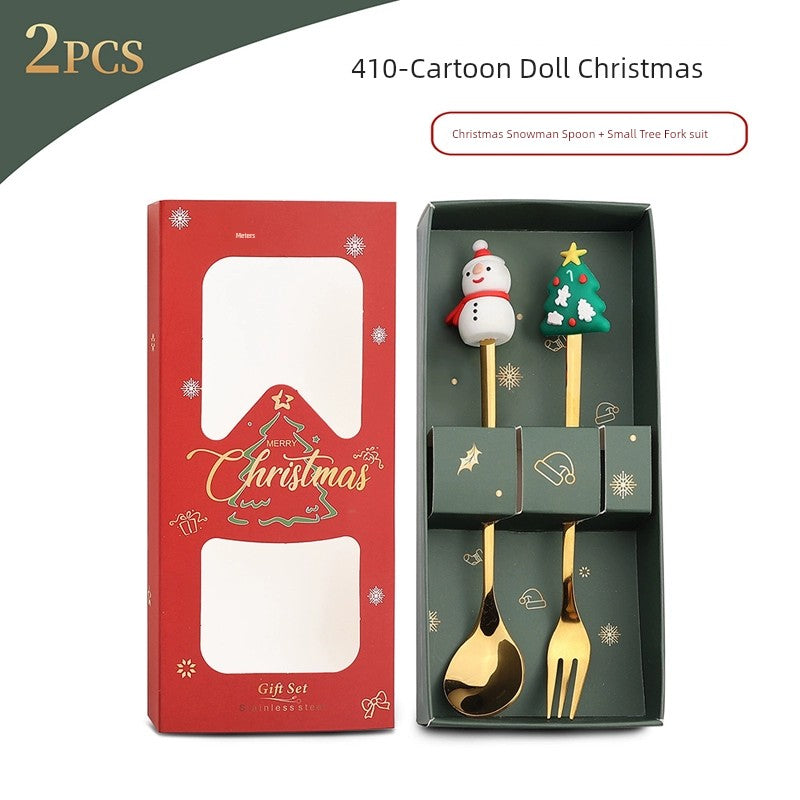 Stainless Steel Coffee Stir Spoon Christmas Gift