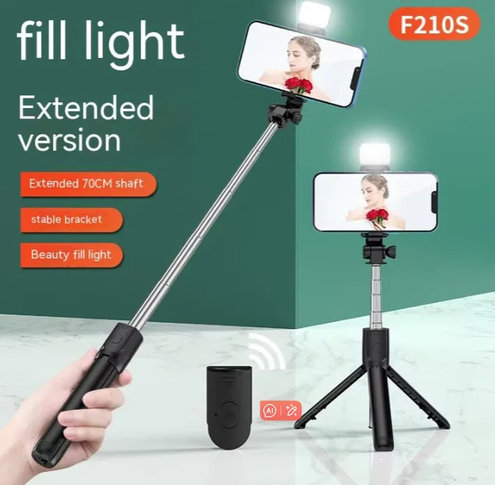 Wireless Selfie Stick for Smartphone, 44 Inch Tripod with Bluetooth Remote,