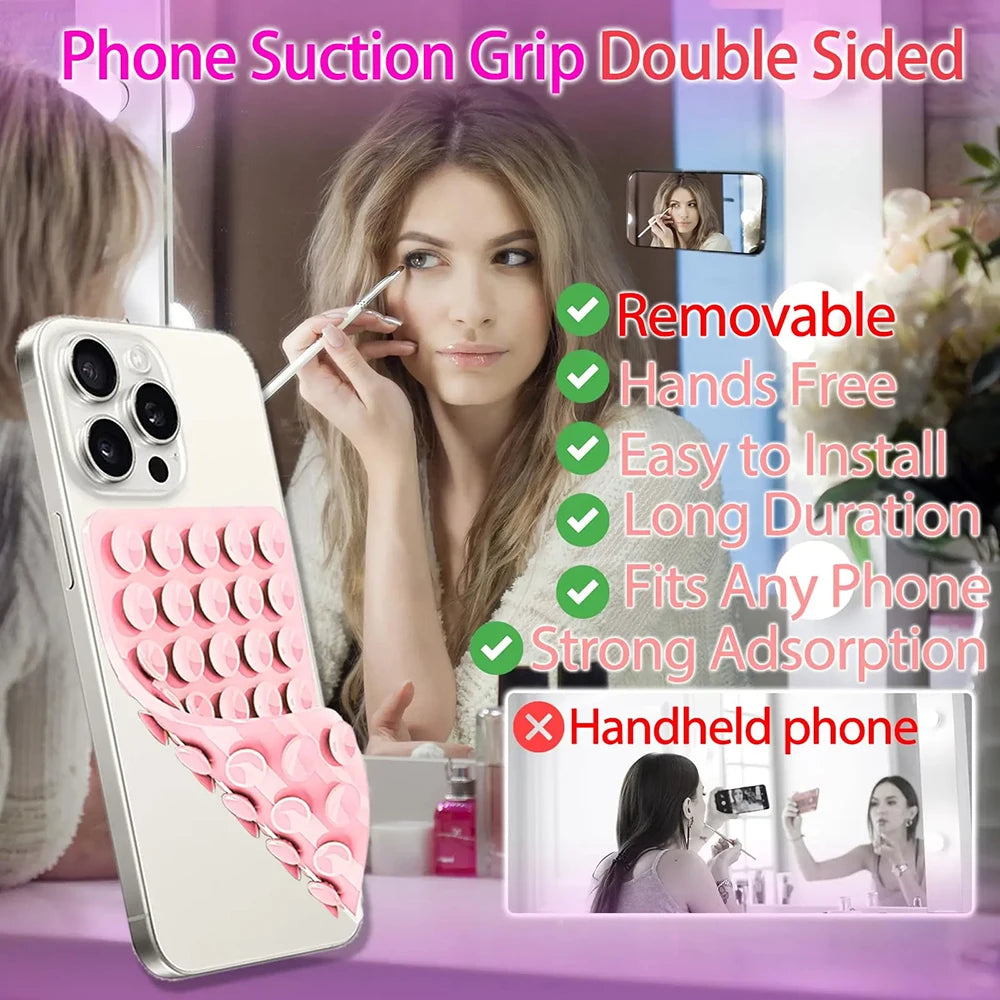 2pcs Mobile Phone Silicone Suction Cup Suitable For Leather Case Tablet Computer Mobile Phone Suction Cup
