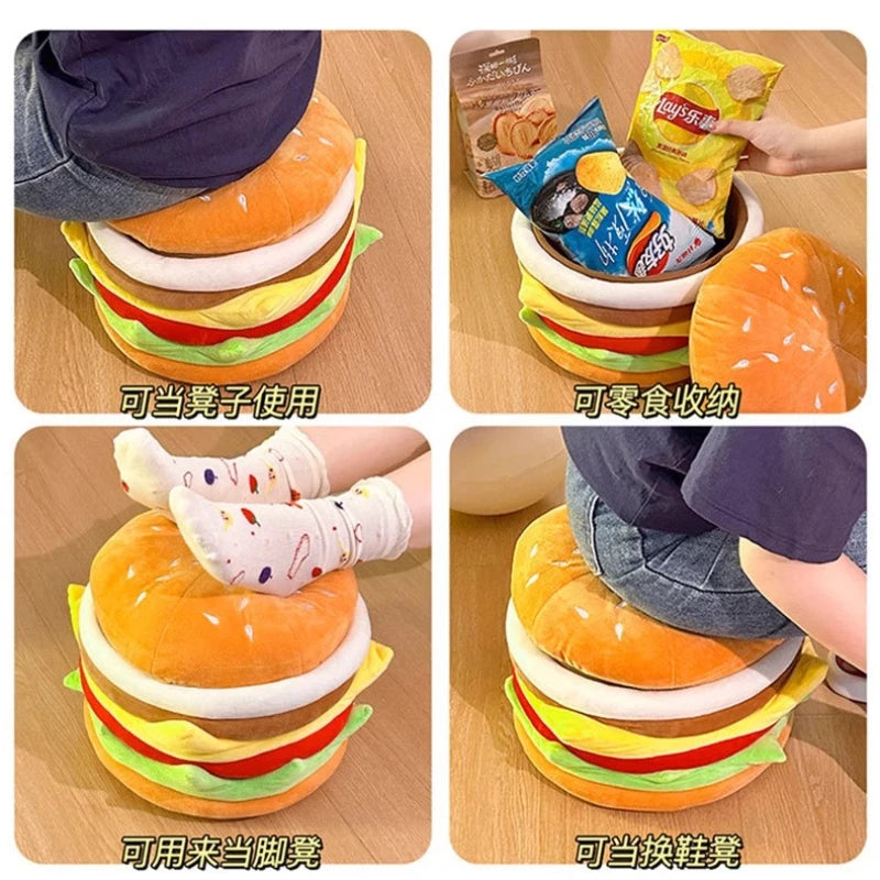 nordic Interior Hallway Living room hamburger Storage makeup stool luxury Footrest makeup low Shoe changing stool furniture