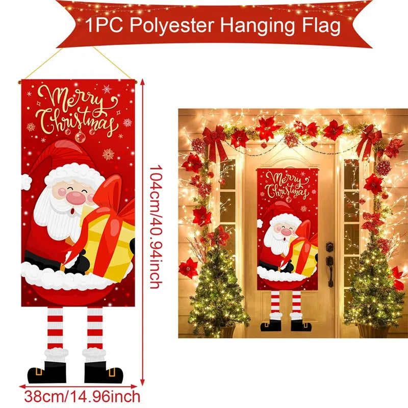 Christmas Hanging Flag Merry Christmas Decoration