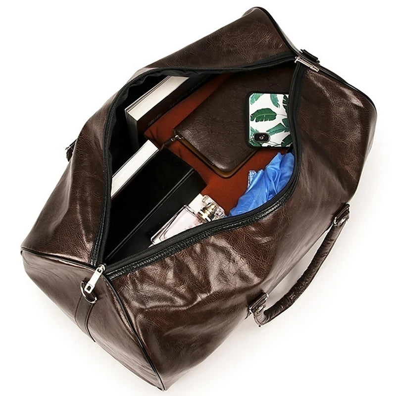 Leather Travel Bag Large Duffle
