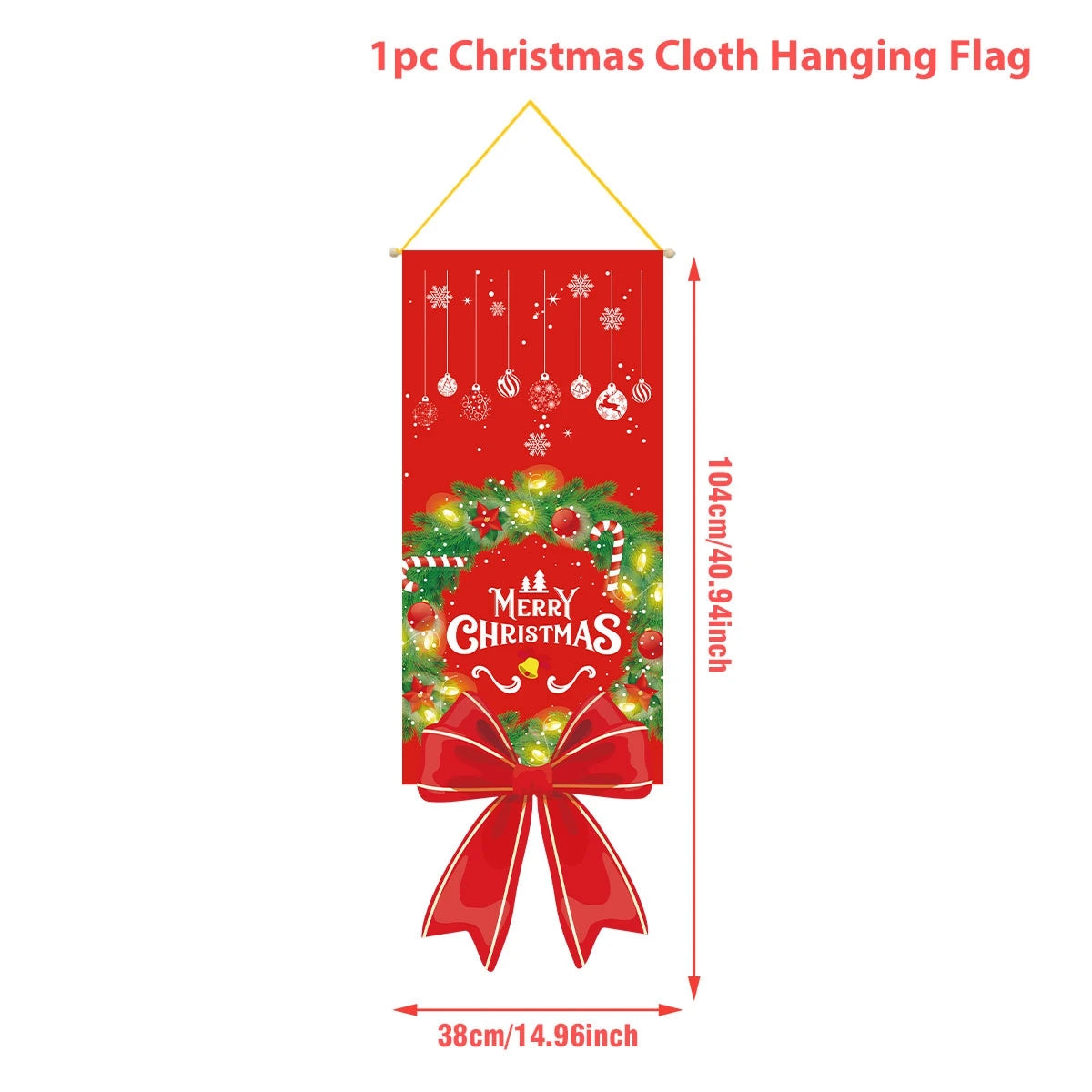 Christmas Hanging Flag Merry Christmas Decoration