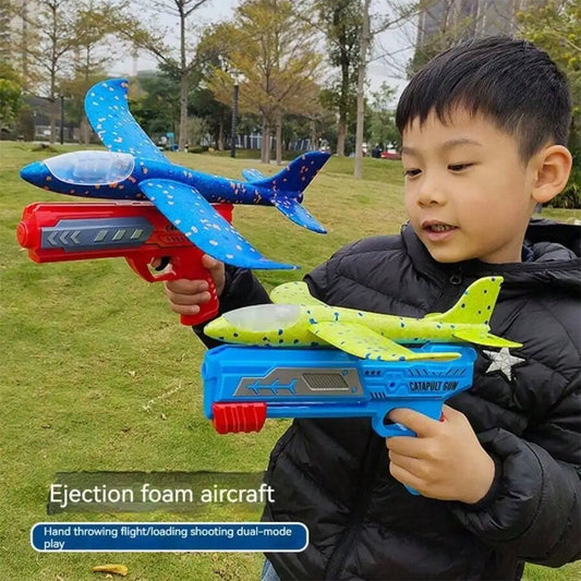 Kids' Catapult Planes, Foam Planes, Gliders, Parent-Child Outdoor Shooting Flying Toys