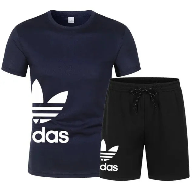 Men's shorts set, two-piece set, luxury designer clothing, fashionable garter, gym.