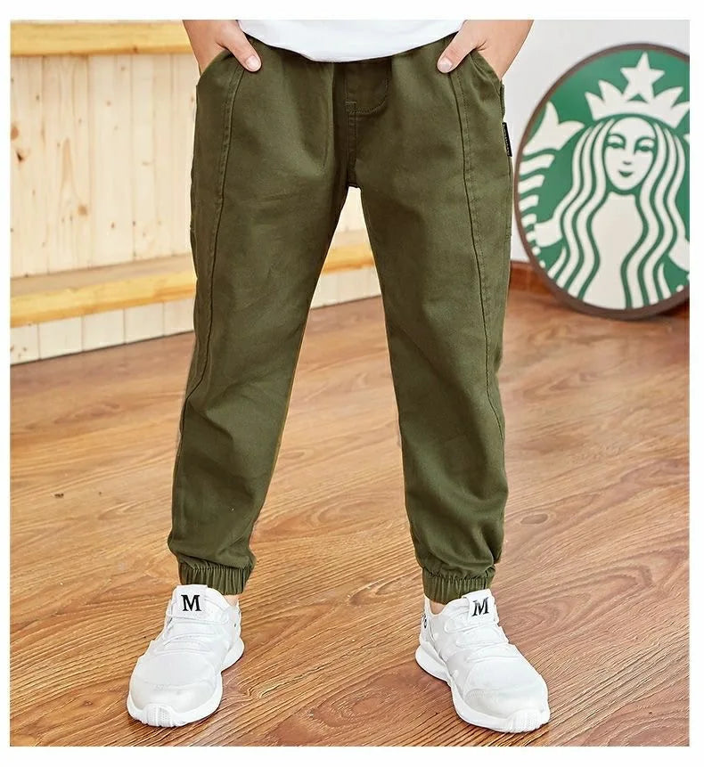 Spring Autumn Cotton Boys Pants Children Trousers Casual Kids Sports Pants 3 4 5 6 7 8 9 10 11 12 13 Years  Boys Clothes