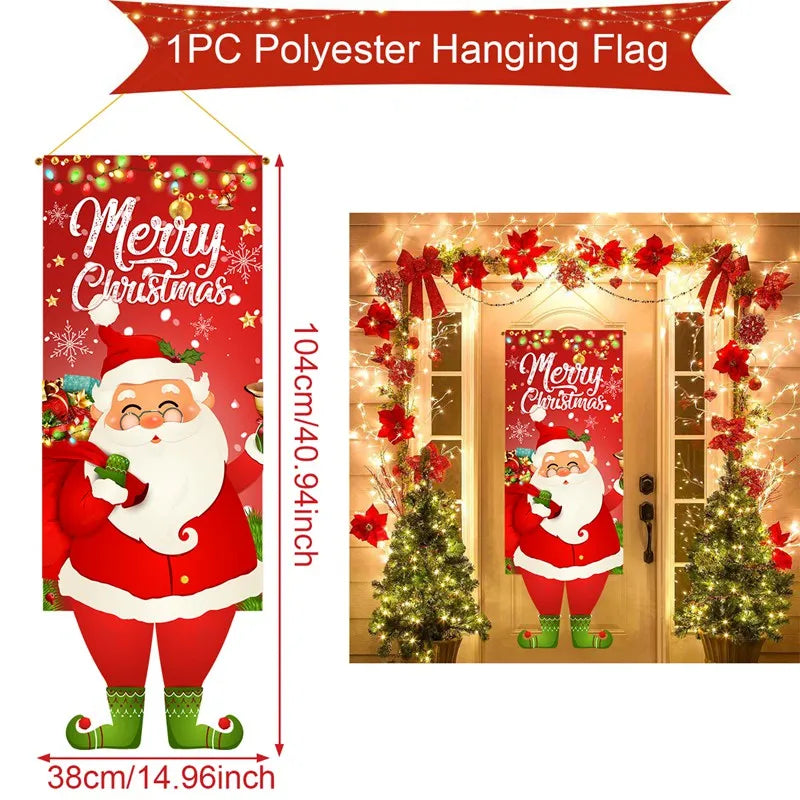 Christmas Hanging Flag Merry Christmas Decoration