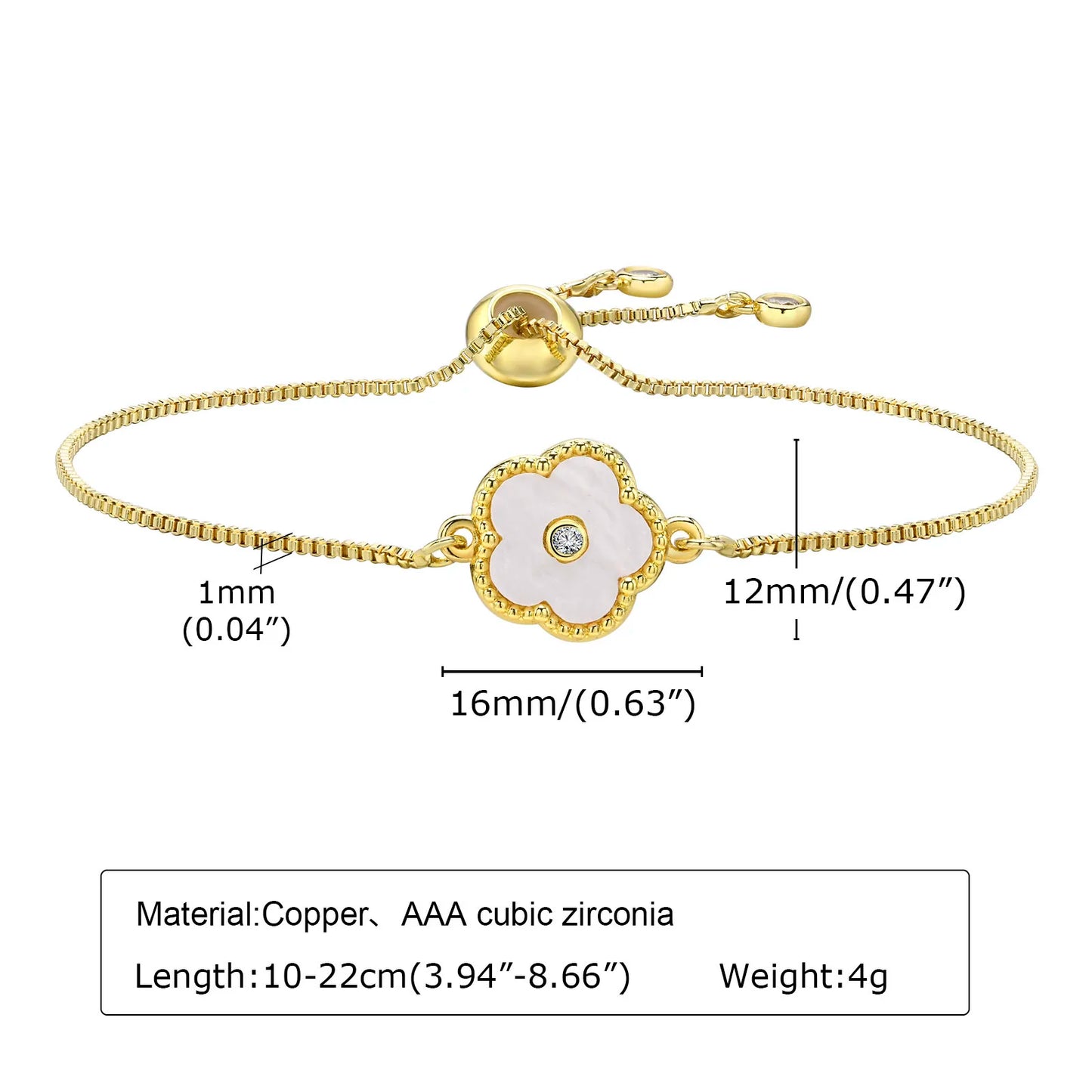 Statement Stainless Steel Chain Bracelet for Women, Vintage 18k Gold Plated Elegant Jewerlry