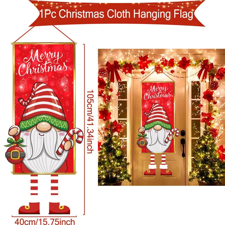 Christmas Hanging Flag Merry Christmas Decoration