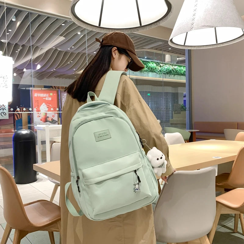Waterproof College Backpack Trendy Women