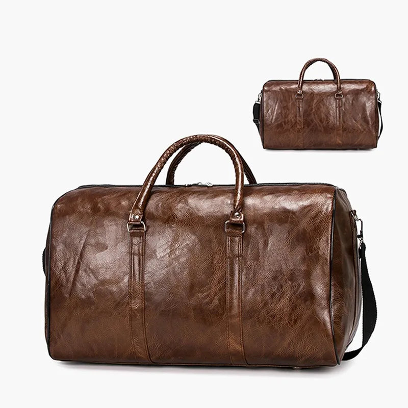 Leather Travel Bag Large Duffle