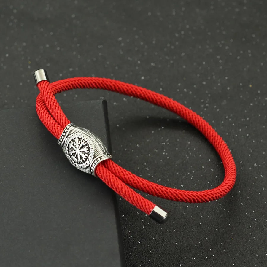 Retro Mens Viking Bracelet Handmade Adjustable Rope Bracelet