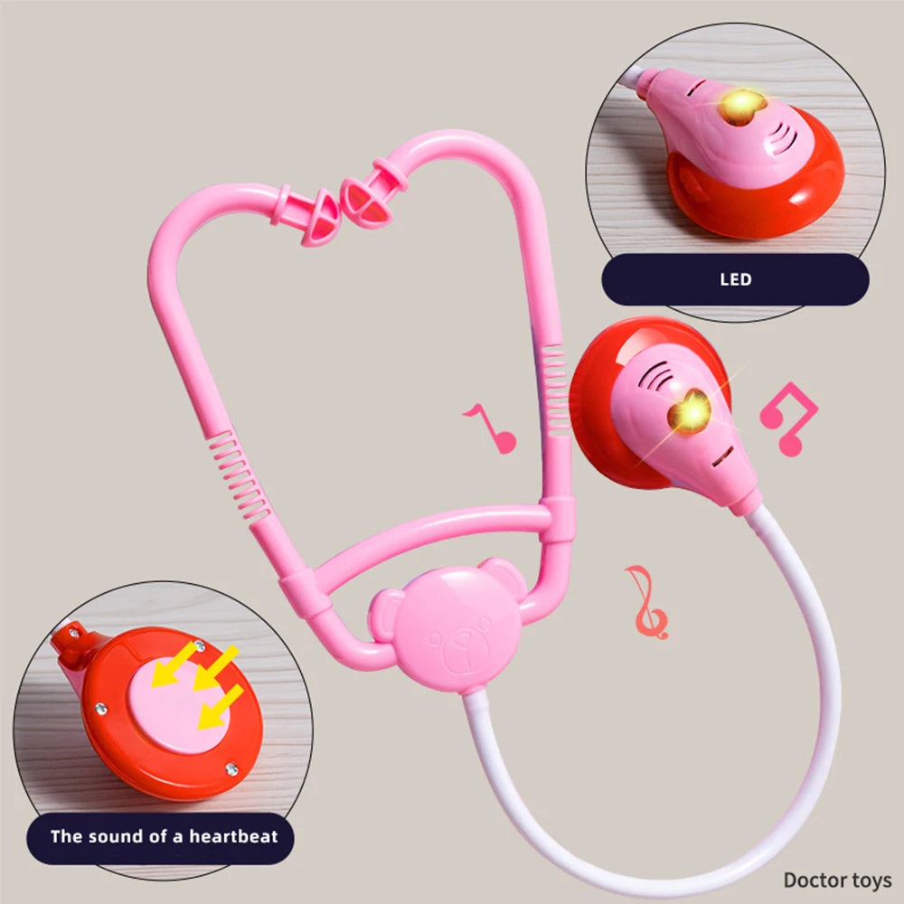 Children Doctor Play Set Simulation Nurse Toy Doctor Accessories for Kids Home Play