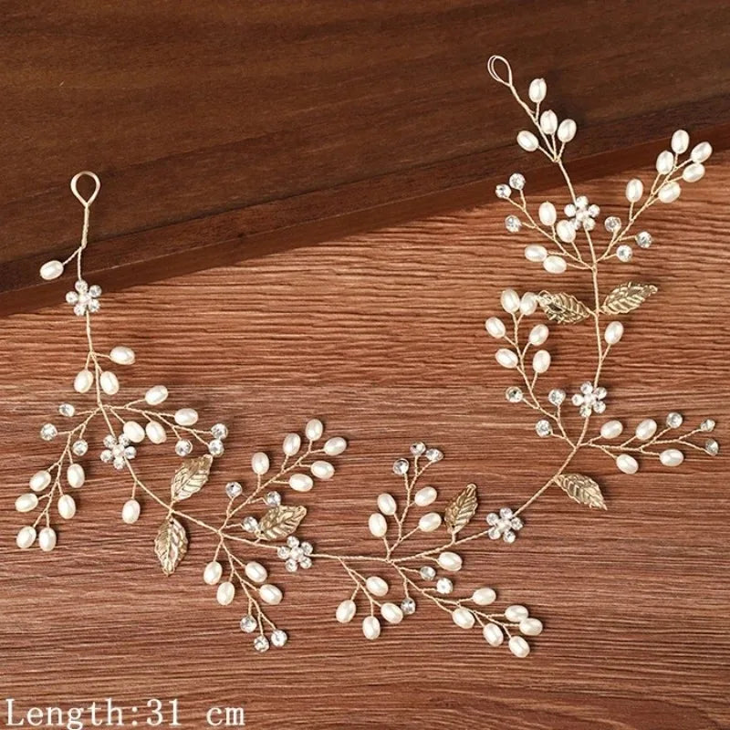 Women Headbands Hair Jewelry Wedding Hair Accessories For Women Pearl Rhinestone Headband Bride Tiara Hairbands Accessories
