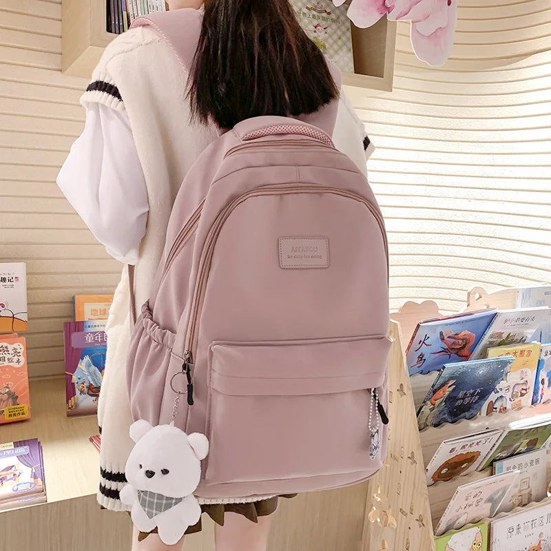 Waterproof College Backpack Trendy Women