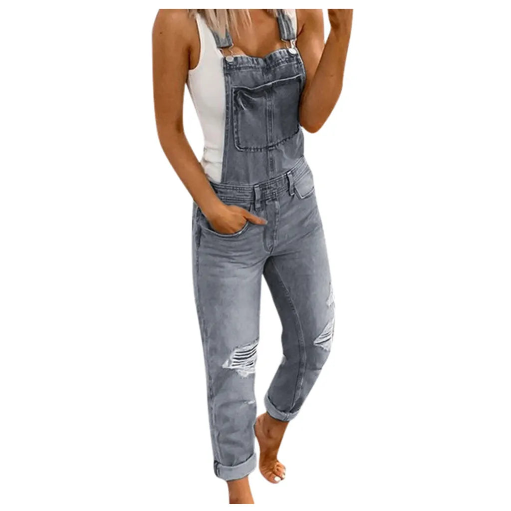 Denim Bib Jumpsuit