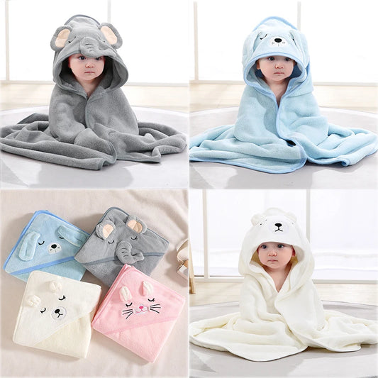 Cartoon Animal Baby Bath Towel