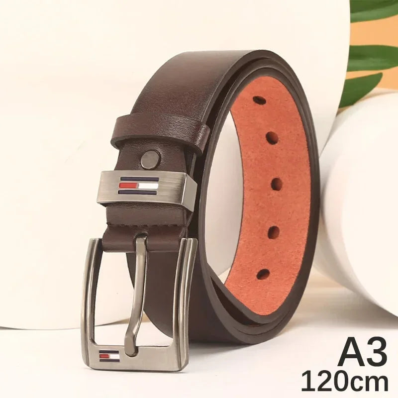 High Quality Men Belt Alloy Square