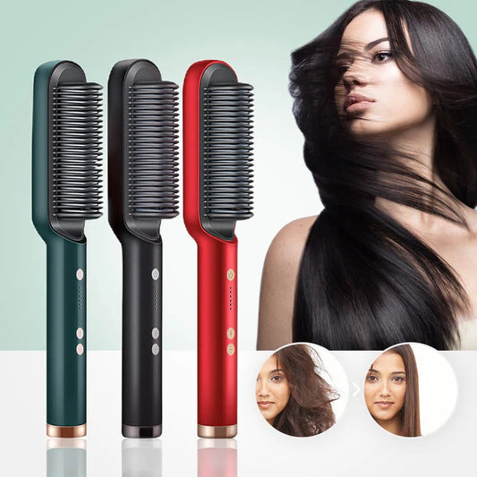 Straightening Comb Curling Iron Hair Brush