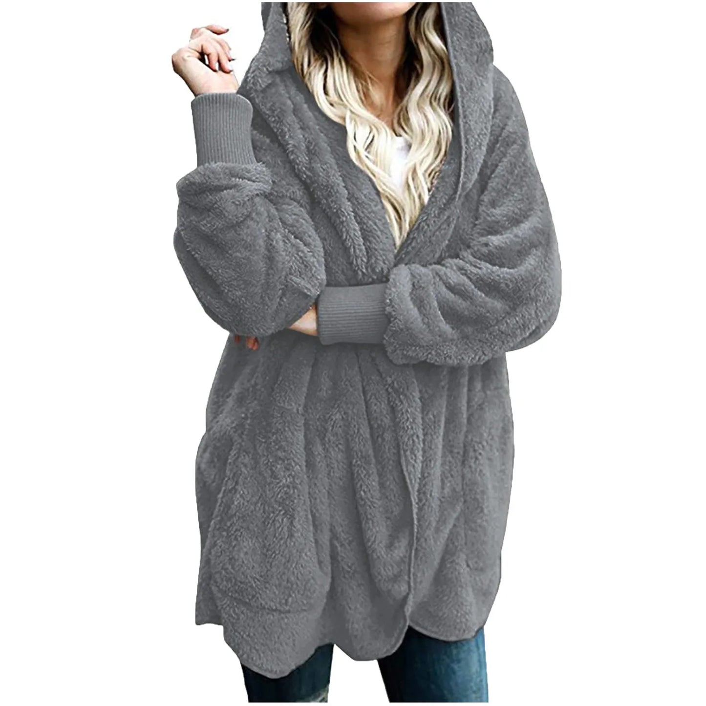 Outwear Ladies Cardigan Coat Double Sided