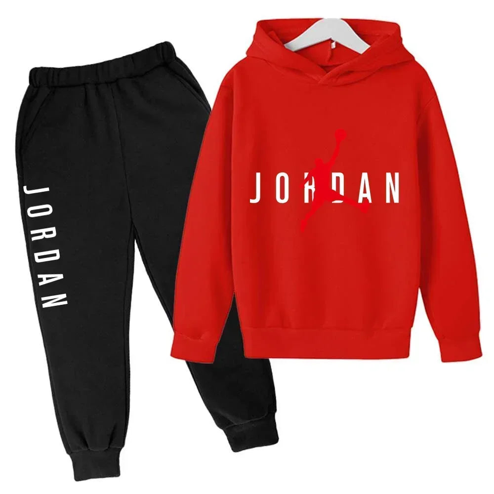 New Children's and Boys' Clothing Autumn Baby Girls' Clothing Children's Brand Hoodie 2 Pieces/Set Casual Sportswear