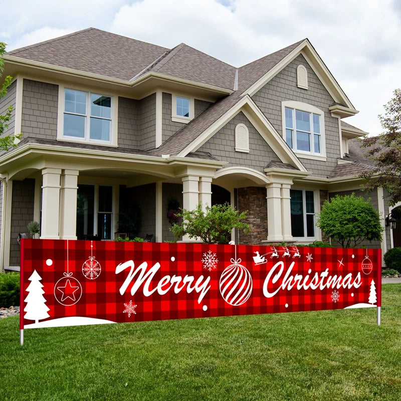 Christmas Hanging Flag Merry Christmas Decoration