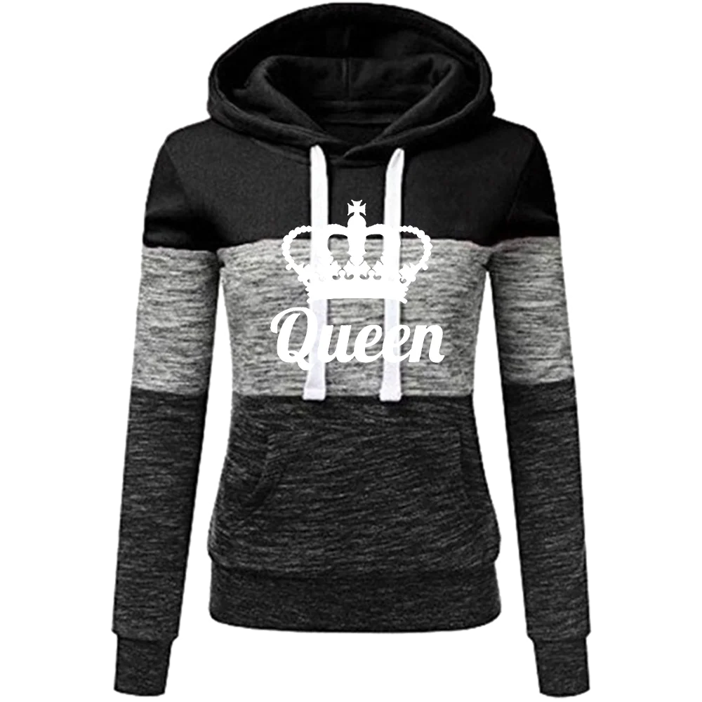 Women Queen Print Clothing Women's Sweatshirt Hoodies