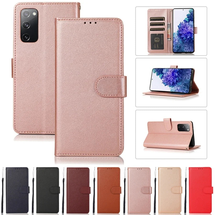 Wallet Leather Case For Samsung