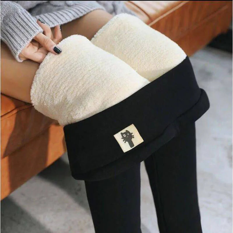 Winter Thicken Warm Leggings Women