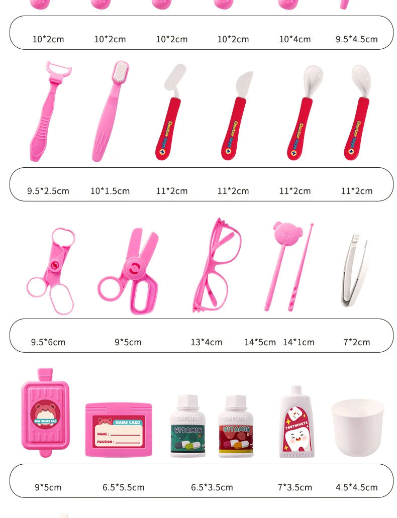 Children Doctor Play Set Simulation Nurse Toy Doctor Accessories for Kids Home Play
