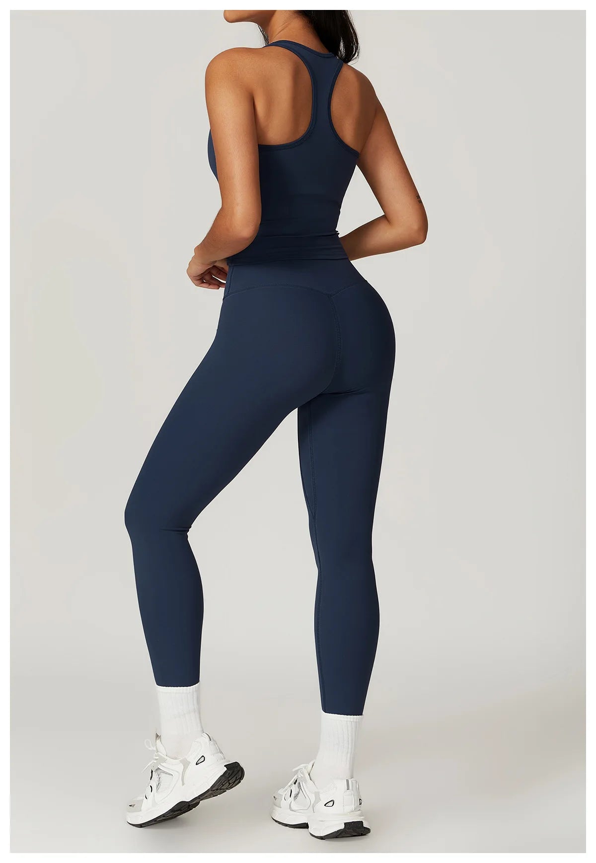 Two Pieces Fitness Yoga Set Women Gym Push Up Running Sportswear Female High Waist Tracksuits Workout Clothers Athletic Wear