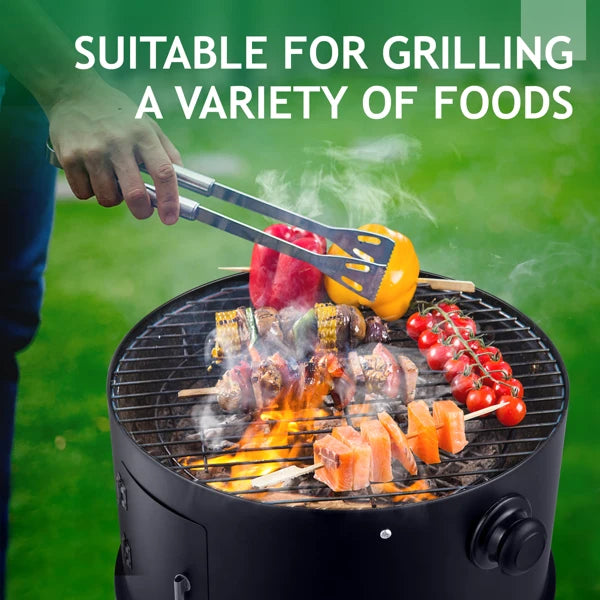 80*41*48cm Iron Spray Smoker Carbon Grill Black